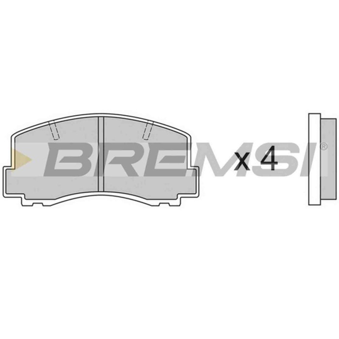 BP2256.JPG Kit Pastiglie Freno Anteriore Mitsubishi Colt Ii Cordia Tredia Bp2256 Mb 277 619 S.f. Akebono Bremsi