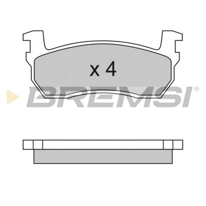 BP2259.JPG Kit Pastiglie Freno Anteriore Nissan Micra I Bp2259 41060-01b25 S.f. Akebono Bremsi