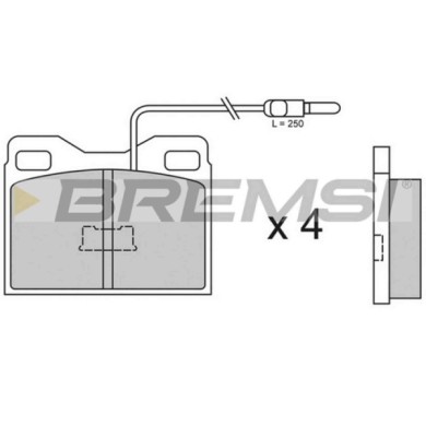 BP2264.JPG Kit Pastiglie Freno Anteriore Citro-n Visa Peugeot 104 Coupú 104 305 I Bp2264 95 588 903 Contatto Segnalazione Usura 