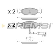 BP2266.JPG Kit Pastiglie Freno Anteriore Ford Escort Iv Express (avf) Bp2266 1 595 524 Con Contatto Segnalazione Usura S.f. Ate 