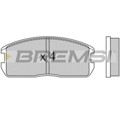BP2270.JPG Kit Pastiglie Freno Anteriore Mitsubishi Colt Ii (c1a) Bp2270 Mb 277 542 S.f. Sumitomo Bremsi