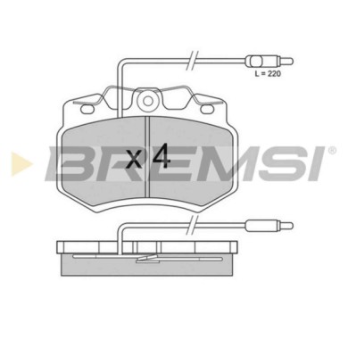 BP2276-1.JPG Kit Pastiglie Freno Anteriore Citroen Ax (za-) Bp2276-1 16 114 585 80 Con Contatto Segnalazione Usura S.f. Girling 
