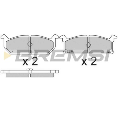 BP2279.JPG Kit Pastiglie Freno Anteriore Suzuki Alto Sj 413 Swift I Bp2279 55200-62860 S.f. Akebono Bremsi