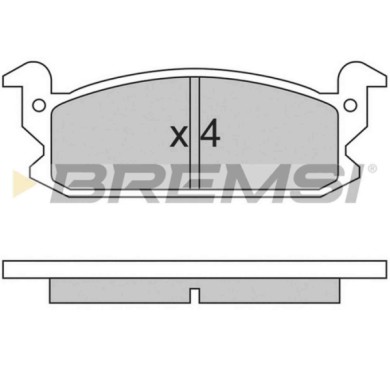 BP2280.JPG Kit Pastiglie Freno Anteriore Daihatsu Charade Ii Bp2280 04491-87700 S.f. Akebono Bremsi