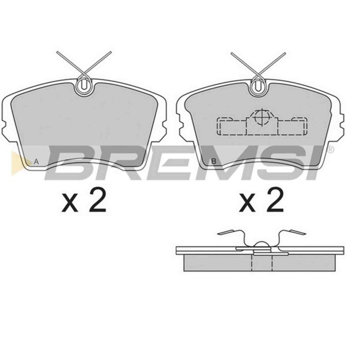 BP2283.JPG Kit Pastiglie Freno Anteriore Opel Monza A Senator A Bp2283 16 05 612 S.f. Ate Bremsi