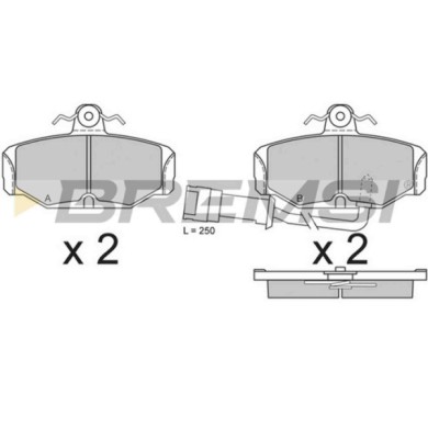 BP2284.JPG Kit Pastiglie Freno Posteriore Ford Scorpio I (gae Gge) Bp2284 1 638 880 Con Contatto Segnalazione Usura S.f. Lucas G