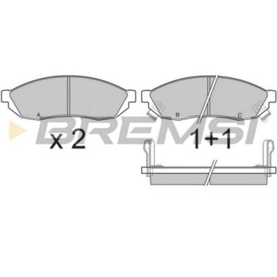 BP2290.JPG Kit Pastiglie Freno Anteriore Honda Civic I Tre Volumi Civic Ii 2 Volumi/coda Spiovente Bp2290 45022-sa0-660 S.f. Sum