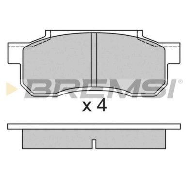 BP2292.JPG Kit Pastiglie Freno Posteriore Honda Jazz I Bp2292 45022-sa0-020 S.f. Akebono Bremsi