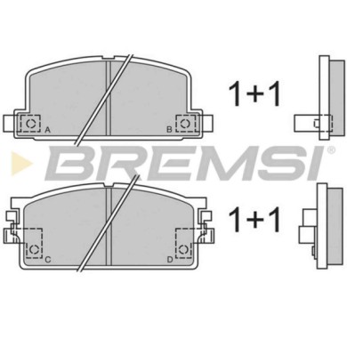 BP2294.JPG Kit Pastiglie Freno Anteriore Isuzu Kb Bp2294 8-94123-041-0 S.f. Akebono Bremsi