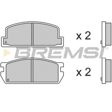 BP2298.JPG Kit Pastiglie Freno Posteriore Isuzu Piazza Mazda Rx-7 I Bp2298 8-94469-166-0 S.f. Akebono Bremsi