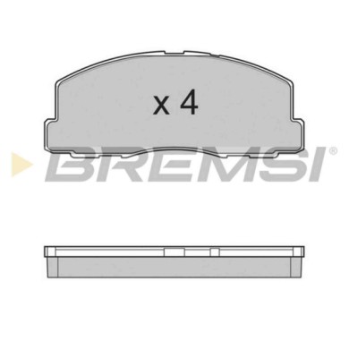BP2299.JPG Kit Pastiglie Freno Anteriore Mitsubishi Colt Ii (c1a) Bp2299 Mb 277 192 S.f. Akebono Bremsi