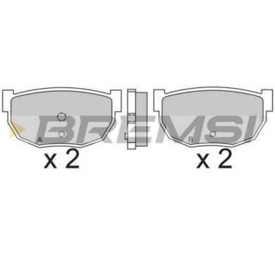 BP2304.JPG Kit Pastiglie Freno Posteriore Nissan 300zx (z31) Bp2304 44060-01p91 S.f. Akebono Bremsi
