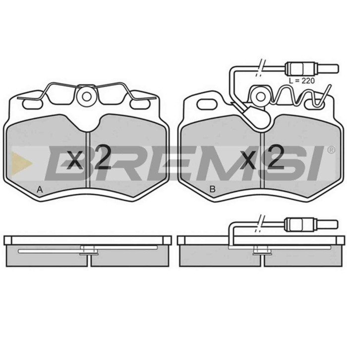 BP2311.JPG Kit Pastiglie Freno Anteriore Peugeot 205 Cassone/coda Spiovente 205 I 205 I Cabriolet 205 Ii 309 I 309 Ii Bp2311 425