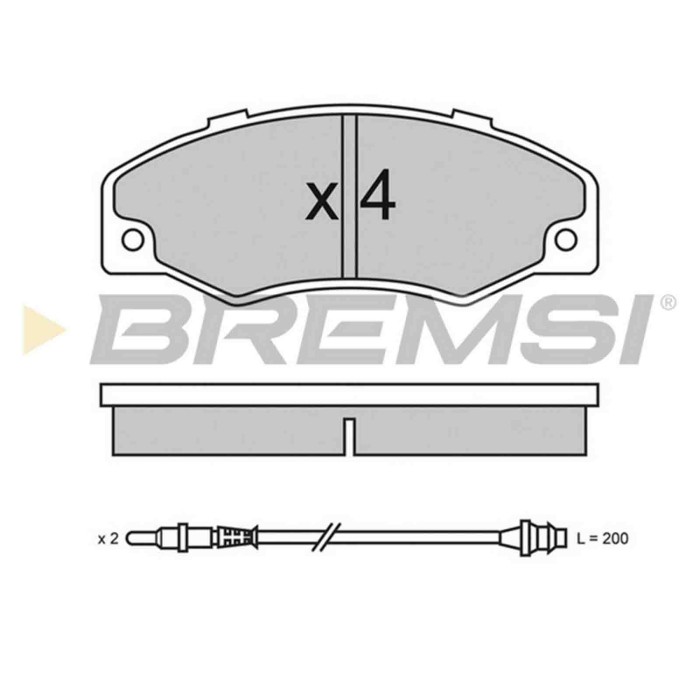 BP2320.JPG Kit Pastiglie Freno Anteriore Renault 21 21 Station Wagon 21 Tre Volumi Bp2320 77 01 202 481 S.f. Bendix Bremsi