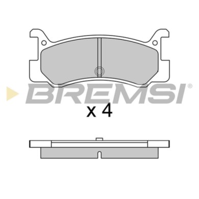 BP2328.JPG Kit Pastiglie Freno Posteriore Daihatsu Charade Iv (g200 G202) Bp2328 04492-87705 S.f. Akebono Bremsi