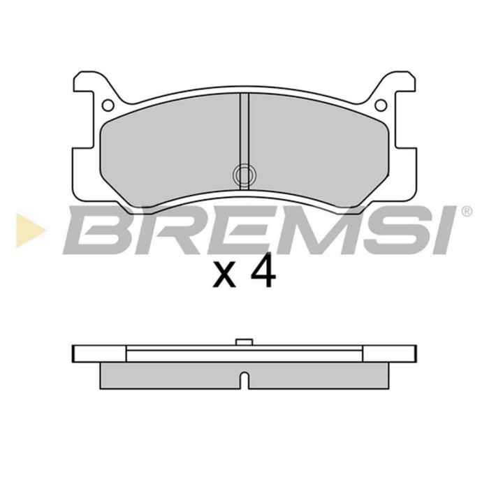 BP2328.JPG Kit Pastiglie Freno Posteriore Daihatsu Charade Iv (g200 G202) Bp2328 04492-87705 S.f. Akebono Bremsi