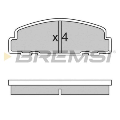 BP2329.JPG Kit Pastiglie Freno Anteriore Daihatsu Cuore I Bp2329 04491-87201 S.f. Akebono Bremsi