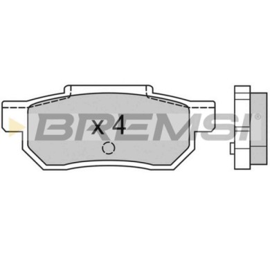 BP2351.JPG Kit Pastiglie Freno Posteriore Honda Accord Iii (ca) Bp2351 43022-sd2-930 S.f. Akebono Bremsi