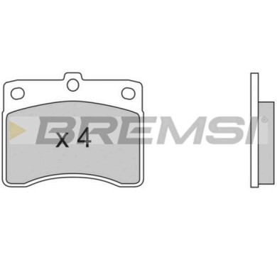 BP2353.JPG Kit Pastiglie Freno Anteriore Daihatsu Cuore Ii (l80 L81) Bp2353 04491-87203 S.f. Akebono Bremsi
