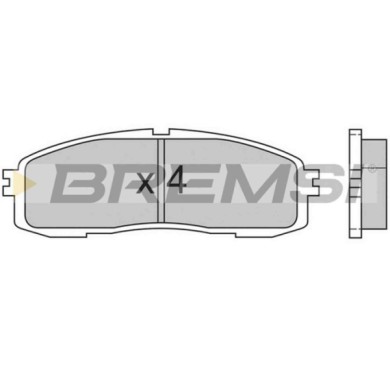 BP2362.JPG Kit Pastiglie Freno Posteriore Toyota Cressida Tre Volumi Crown Supra Bp2362 04466-14010 S.f. Sumitomo Bremsi