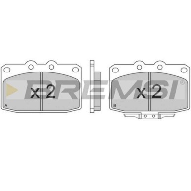 BP2369.JPG Kit Pastiglie Freno Anteriore Mazda Rx-7 Ii Rx-7 Ii Cabriolet Bp2369 8bf133625 S.f. Akebono Bremsi