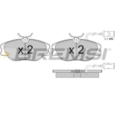 BP2374.JPG Kit Pastiglie Freno Anteriore Alfa Romeo 164 Fiat Croma Tipo Lancia Dedra Dedra Sw Delta I Delta Ii Thema Thema Sw Bp