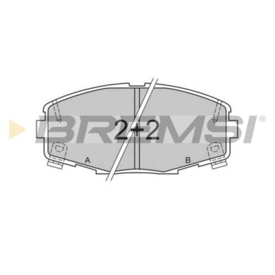 BP2378.JPG Kit Pastiglie Freno Anteriore Toyota Camry Station Wagon Crown Supra Bp2378 04465-14020 S.f. Akebono Bremsi