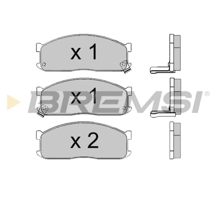BP2390.JPG Kit Pastiglie Freno Anteriore Kia Besta Furgonato Bp2390 0k60a-33-28z S.f. Akebono Bremsi