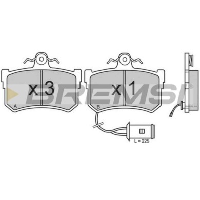 BP2395.JPG Kit Pastiglie Freno Posteriore Honda Legend I Legend I Coupú Rover 800 800 2 Volumi/coda Spiovente Bp2395 43022-sg9-v