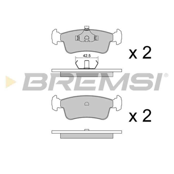 BP2398.JPG Kit Pastiglie Freno Anteriore Santana Samurai Suzuki Samurai Fuoristrada Chiuso Bp2398 5511083810 S.f. Akebono Bremsi