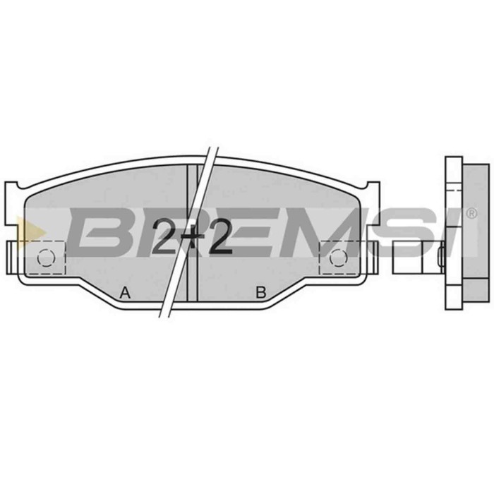 BP2403.JPG Kit Pastiglie Freno Anteriore Isuzu Gemini Gemini Tre Volumi Piazza Bp2403 8-94154-011 S.f. Akebono Bremsi