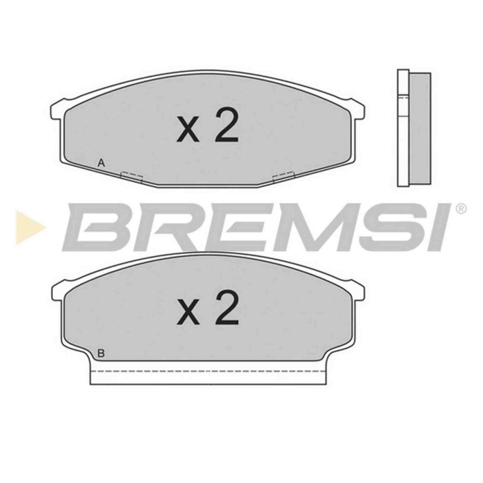 BP2408.JPG Kit Pastiglie Freno Anteriore Nissan Cabstar Bp2408 41060-t7892 S.f. Akebono Bremsi