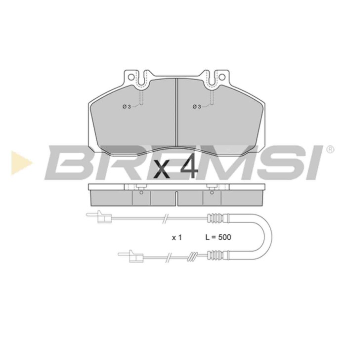 BP2409.JPG Kit Pastiglie Freno Anteriore Mercedes-benz T2/ln1 Furgonato Bp2409 14201520 S.f. Lucas Girling Bremsi