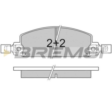 BP2413.JPG Kit Pastiglie Freno Anteriore Mazda 929 I Rx-5 Rx-7 I Bp2413 S.f. Akebono Bremsi