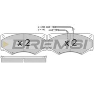 BP2416.JPG Kit Pastiglie Freno Anteriore Iveco Daily I Furgonato Bp2416 903 7770 Con Contatto Segnalazione Usura S.f. Perrot Bre