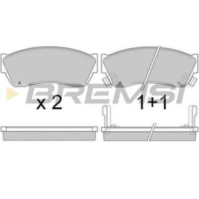 BP2420.JPG Kit Pastiglie Freno Anteriore Subaru Justy Ii (jma Ms) Bp2420 55200-61880 S.f. Sumitomo Bremsi