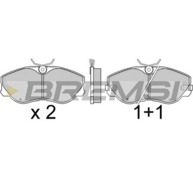 BP2426.JPG Kit Pastiglie Freno Anteriore Nissan 300 Zx Bp2426 41060-23p93 S.f. Sumitomo Bremsi