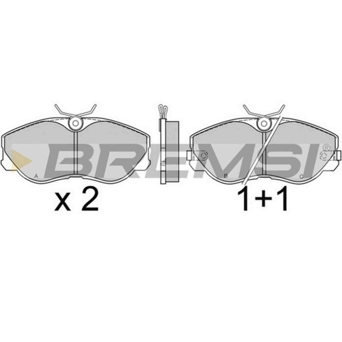 BP2426.JPG Kit Pastiglie Freno Anteriore Nissan 300 Zx Bp2426 41060-23p93 S.f. Sumitomo Bremsi