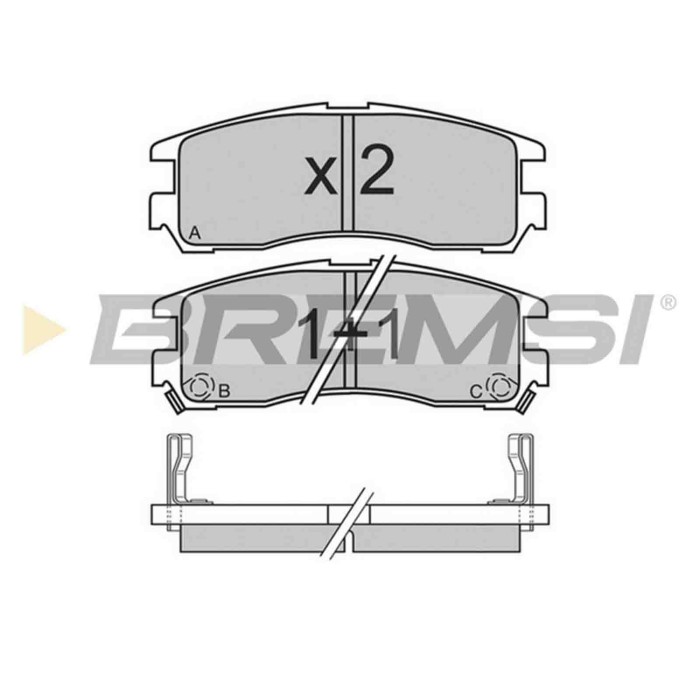 BP2428.JPG Kit Pastiglie Freno Posteriore Chrysler Sebring (jr) Bp2428 Mb 857 336 S.f. Akebono Bremsi