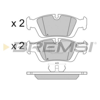 BP2432.JPG Kit Pastiglie Freno Anteriore Bmw 3 (e36) Bp2432 34 11 1 160 356 S.f. Ate Bremsi
