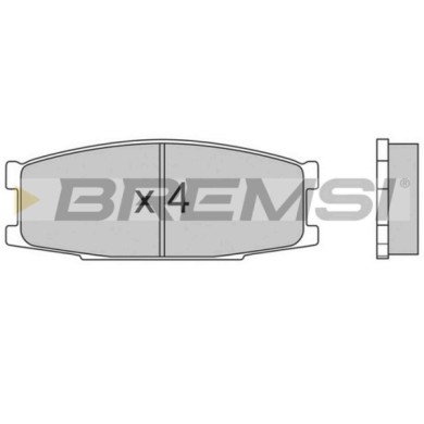 BP2434.JPG Kit Pastiglie Freno Anteriore Daf 33 44 Station Wagon 44 55 Jaguar E-type Convertible Bp2434 Mb 295 549 S.f. Sumitomo