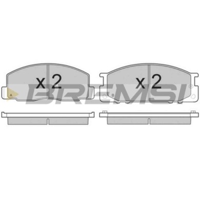 BP2435.JPG Kit Pastiglie Freno Anteriore Toyota Liteace Autobus Liteace Furgonato Liteace Wagon Model F Bp2435 04465-28020 S.f. 