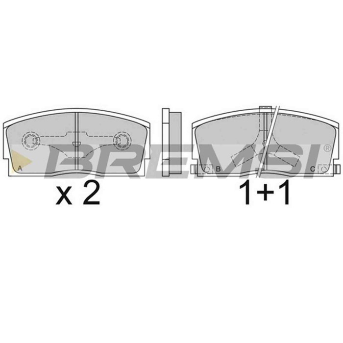 BP2437.JPG Kit Pastiglie Freno Anteriore Daihatsu Applause I 2 Volumi /coda Spiovente (a101 A111) Bp2437 04491-87101 S.f. Sumito