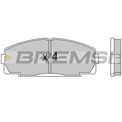 BP2438.JPG Kit Pastiglie Freno Anteriore Toyota Dyna 100 Pianale Piatto/telaio (ly1 Yy1) Bp2438 04465-25040 S.f. Sumitomo Bremsi