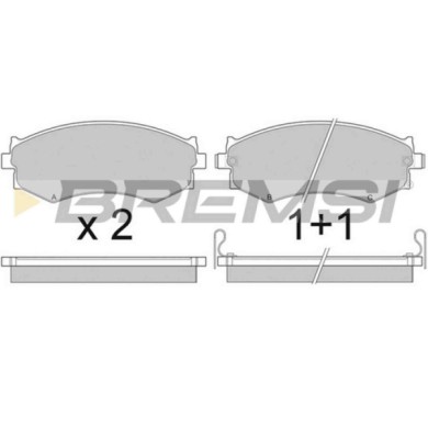 BP2439.JPG Kit Pastiglie Freno Anteriore Nissan 200 Sx Primera Traveller Bp2439 41060-0e591 Oe S.f. Sumitomo Bremsi
