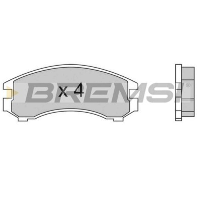 BP2441.JPG Kit Pastiglie Freno Anteriore Nissan Sunny Ii (n13 B12) Bp2441 41060-58a86 S.f. Sumitomo Bremsi
