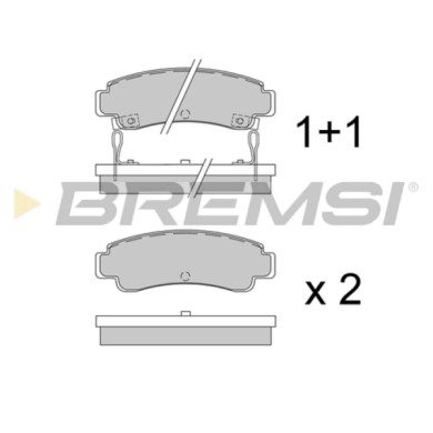BP2442.JPG Kit Pastiglie Freno Posteriore Nissan 100nx (b13) Bp2442 44060-50a86 S.f. Sumitomo Bremsi