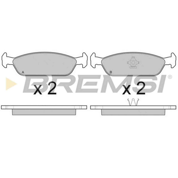 BP2444.JPG Kit Pastiglie Freno Posteriore Daihatsu Charade Iii Bp2444 04492-87701 S.f. Akebono Bremsi