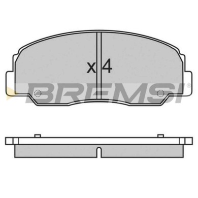 BP2461.JPG Kit Pastiglie Freno Anteriore Daihatsu Feroza Hard Top (f300) Bp2461 04491-60060 S.f. Akebono Bremsi