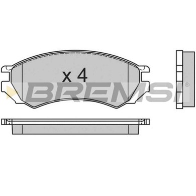 BP2468.JPG Kit Pastiglie Freno Anteriore Nissan Primera Primera Hatchback Bp2468 41060-45e86 S.f. Akebono Bremsi